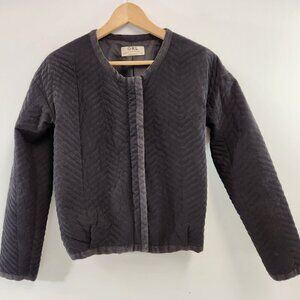 GRL Quilted Hip Length Jacket Size Medium Black